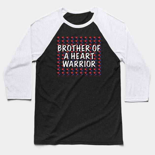 Brother of a Heart Warrior Baseball T-Shirt by Raquel’s Room
